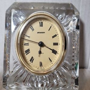 Staiger German Lead Xrystal Desk Mantle vintage Clock
